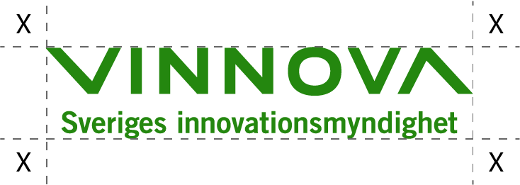 Vinnova's logo, free space Vinnovas logotyp, fritt utrymme